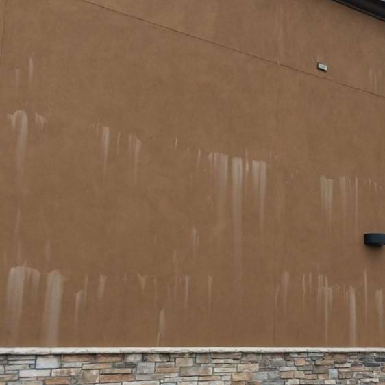 Effloresence Comming Out Of Stucco Cracks